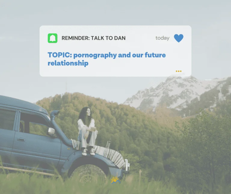 Woman viewing mountains Is watching porn cheating