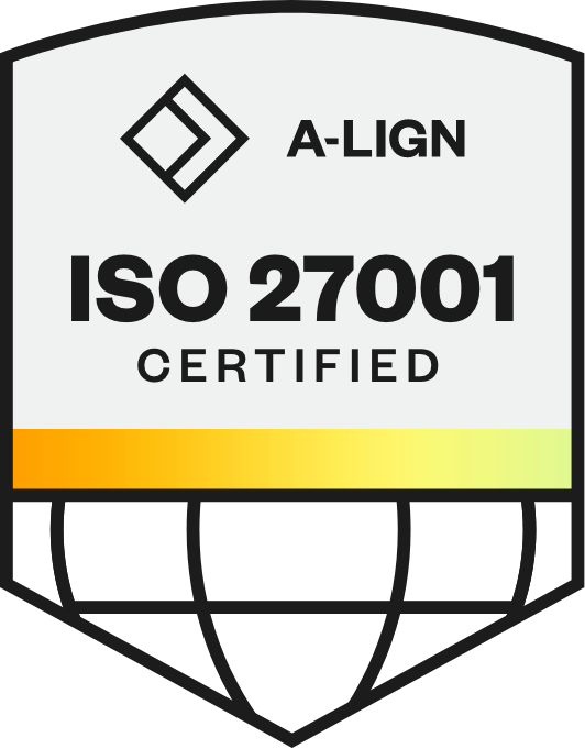 A-LIGN ISO 27001 certification badge